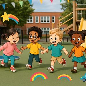 En el jardín jugamos, reímos y aprendemos