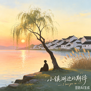 小镇湖边