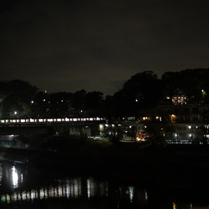 多摩川心中、午前二時。