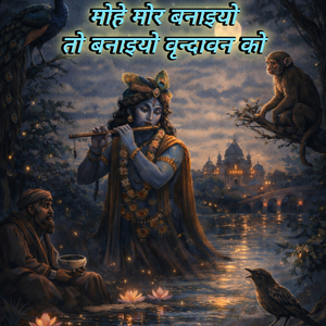 मोहे मोर बनाइयो तो बनाइयो वृन्दावन को