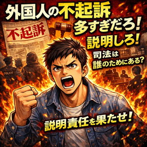 外国人犯罪の不起訴多すぎだろ
