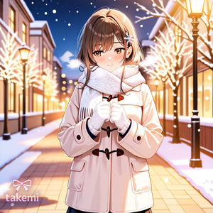 雪の灯りに溶ける願い