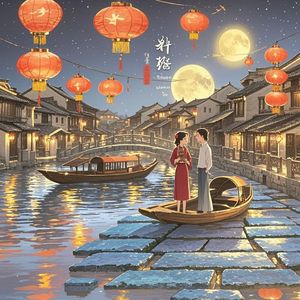 朱家角的灯笼-曲芷颜