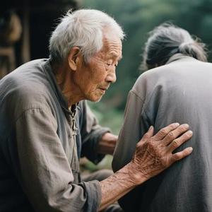 白发藏起岁月万般疼爱