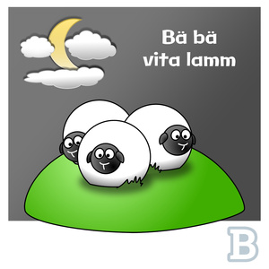 Bä bä vita lamm