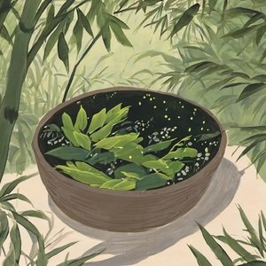 竹篓萤火里的旧梦与执念