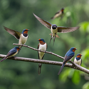 The birds sing careffuly