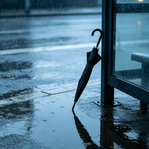 突然降る雨粒