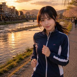 鴨川の夕餉