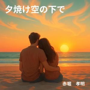 夕焼け空の下で