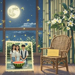 窗台上的月光_风中