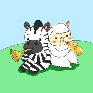 얼룩말과 알파카