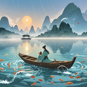 天青画面-红炉点雪