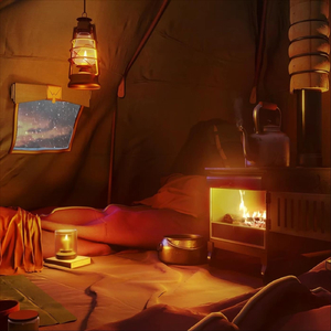 Winter Camping Tent Ambience
