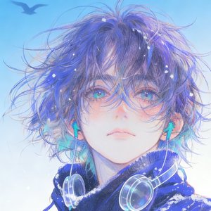 春末海边少年之自由