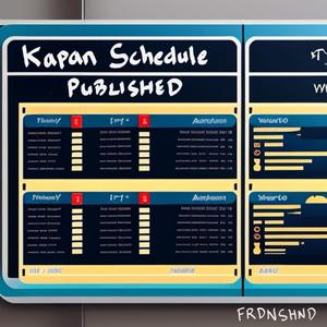 Kapan Schedule Published