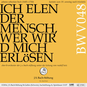 Kantate zum 19. Sonntag nach Trinitatis, BWV 48 "Ich elender Mensch, wer wird mich erlösen": VII. Choral. "Herr Jesu Christ, einiger Trost" (Live)