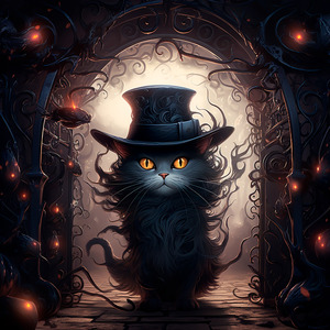 Meow Number 7 (The Witch Cat)