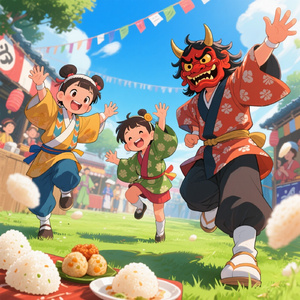 おにさん ばいばい！にこにこ せつぶん