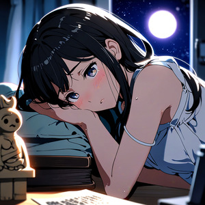 ひび割れ埴輪と歪んだ月
