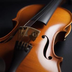 Slow Violin Under Amber Light