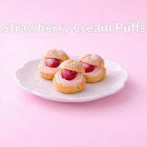 いちごのシュークリーム