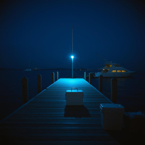 Blue Dock Light