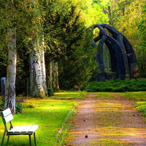 夕阳山水相辉映