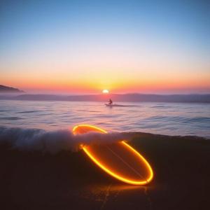 Aurora Gold Waves