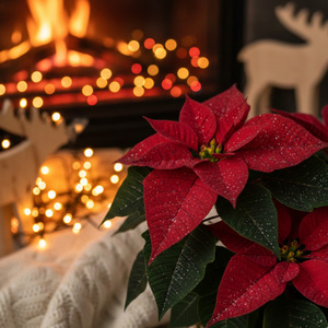 聖夜に咲くポインセチア
