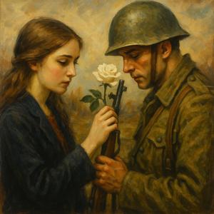Rozkwitały pąki białych róż... wróć Jasieńku z tej wojenki już