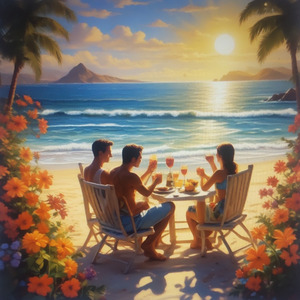 夏の浜辺の想い出