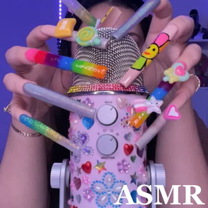 mic scratching with REALLY LONG NAILS Pt.3