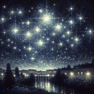 Glitzernde Sterne