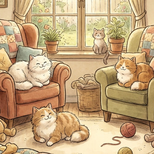 陽だまりの猫部屋 ぐだぐだ過ごす癒しの猫たちBGM