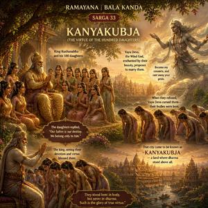 Ramayana | Bala Kanda | Sarga 33: Kanyakubja (The Virtue of the Hundred Daughters)