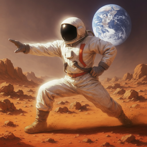 Let's dance Soran Bushi on Mars  by 空白人間( Empty Human )
