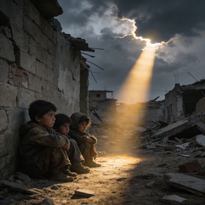 废墟中的最后一束光