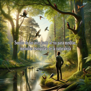 Tranquilidad al amanecer, el canto de las aves y el murmullo del río