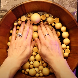 Pouring Liquid On Wooden Balls, Very Soothing Whispers