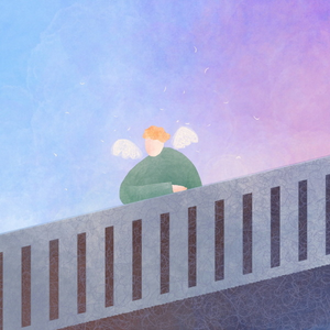 육교 위에서 내려다볼 때