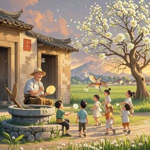 炊烟里的童谣-核轩皮皮堂