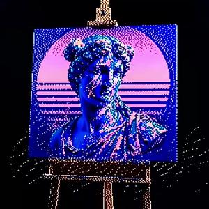 Dithered Brushstrokes