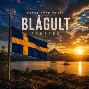 Blågult fönster