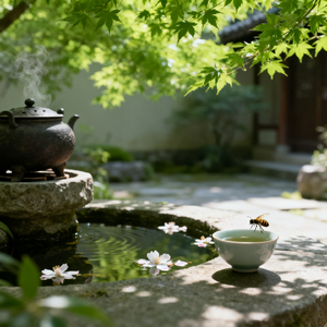 茶烟晚