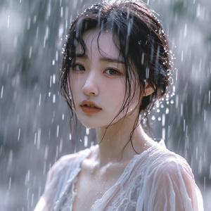 비 오는 등굣길