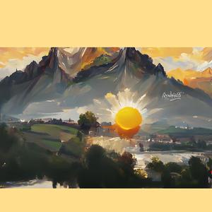 suasana alam pagi hari