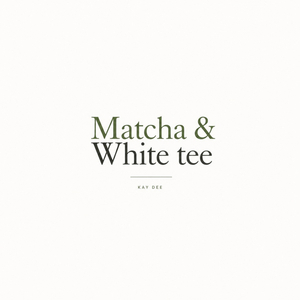 Matcha & White tee