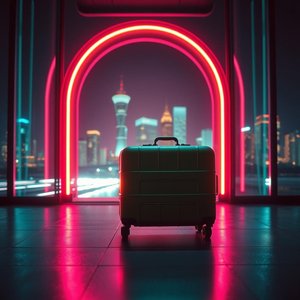 Santorini Coloring My Heart with Blue Silence