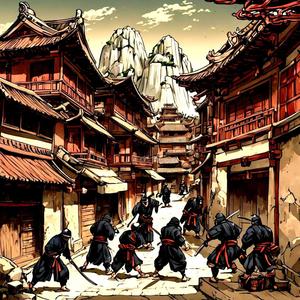 Ninja dei Samurai Cinese è Giapponese Antica Cultura Rilassante